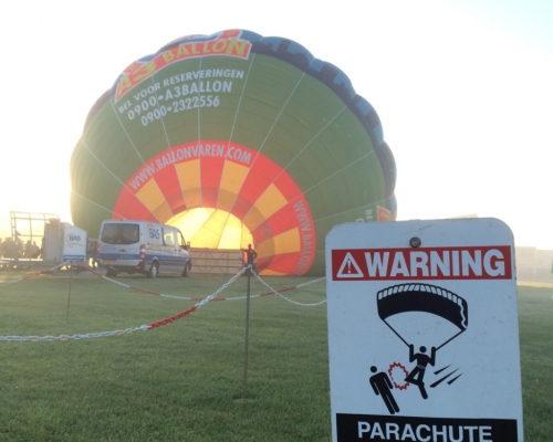 Parachute landing area